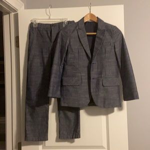 Boys dark chambray suit